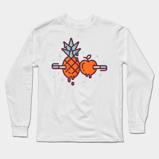 Pen-Pineapple-Apple-Pen Long Sleeve T-Shirt by mentaltricks